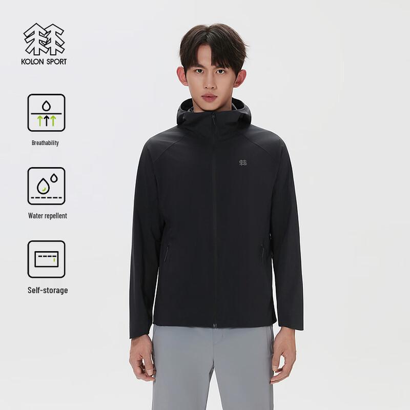 Мужская складная водоотталкивающая куртка KOLON SPORT с капюшоном для скалолазания
