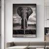 Nordic Creative Elephant Wall Paintings Print On Canvas Art Prints Animals Black And White Animals Wall Pictures For Living Room