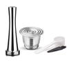 Stainless Steel Refillable Filter Espresso Coffee Capsule for Tamper Nespresso
