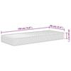 VidaXL Matelas en mousse moyennement doux 90x190 cm 373004