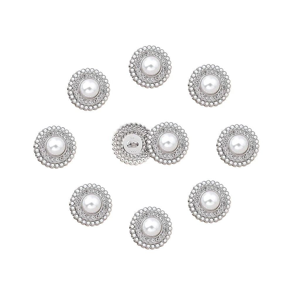Accessories Metal Rhinestone Pearl Buttons Sewing Accessories Decoration Button Shirt Buttons