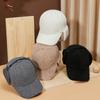 New Winter Lamb Fleece Thickened Baseball Cap Men and Women Outdoor Windproof Ear Protection Warm Peaked Hat