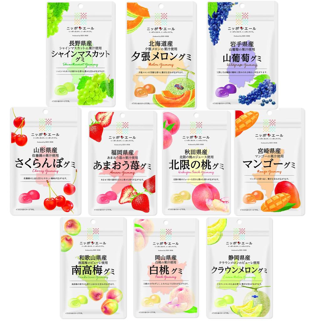 Montoire Zennoh Nippon Ale Gummy Best Selling 10 Types Assortment