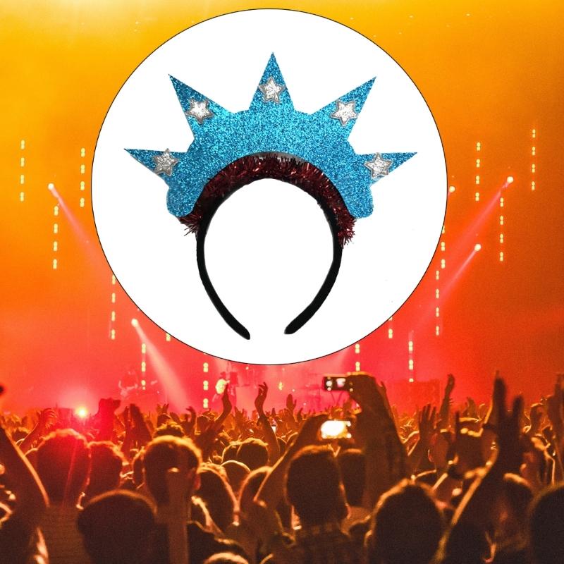 Independence Day Headband HaloCrown Statue Of Liberty Crowns Headband 4th Of July Headband Statue Of Liberty Headband