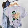 Watercolor Geometric 90s Sweet Tee Top Fashion T Shirt Clothing Style Trend Casual Short Sleeve Women Print Lady Female Graphic T-shirt