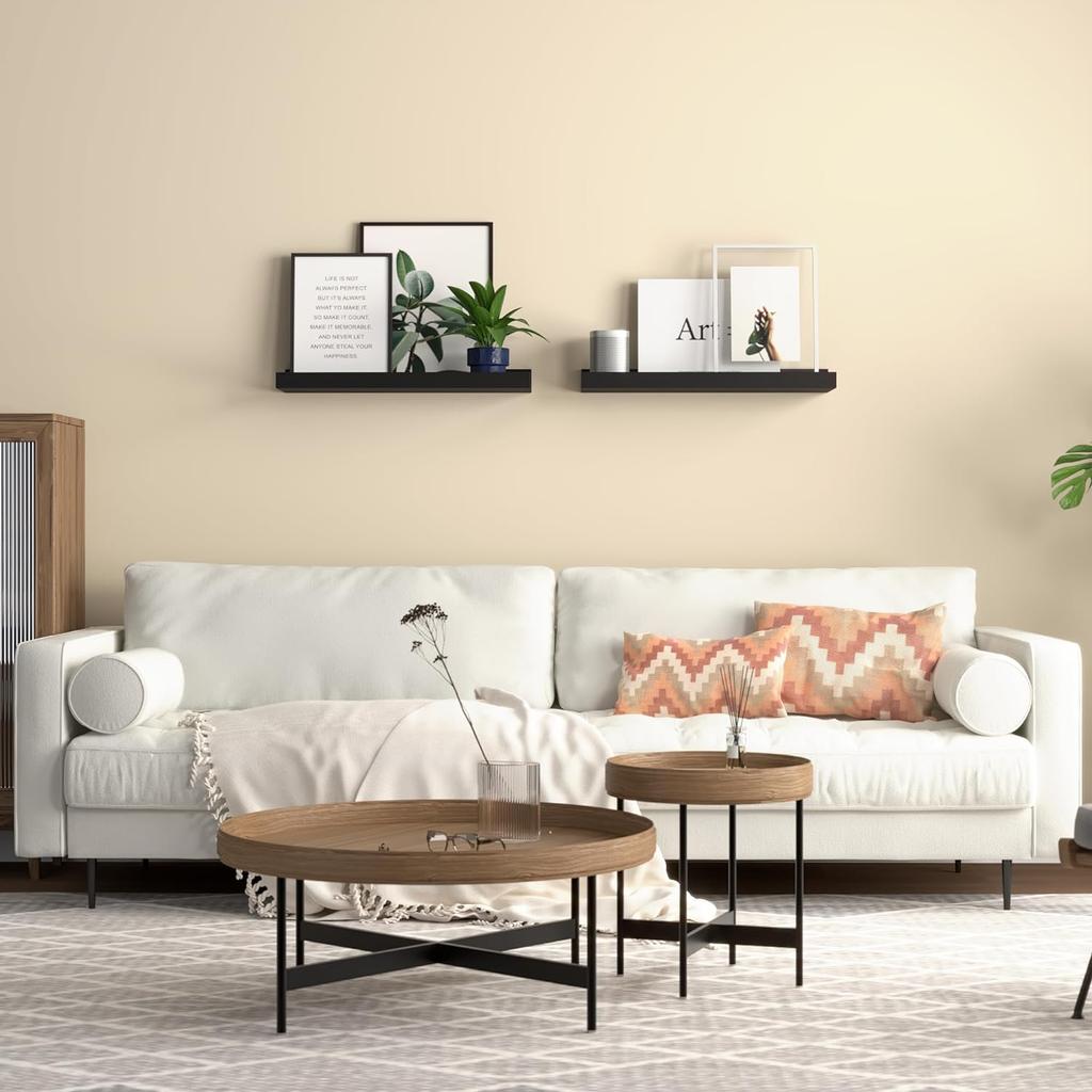 2 шт. плавающие полки для настенного крепления, настенная полка с рисунком под дерево для ванной комнаты, спальни, кухни, гостиной, офиса, хранения