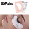 50 Pairs/Lot Patches for Eyelash Extension Under Eye Pads Paper Patches Pink Lint Free Stickers for False Eyelashes
