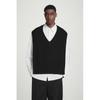 Japan Wool Cashmere V Neck Hybrid Vest