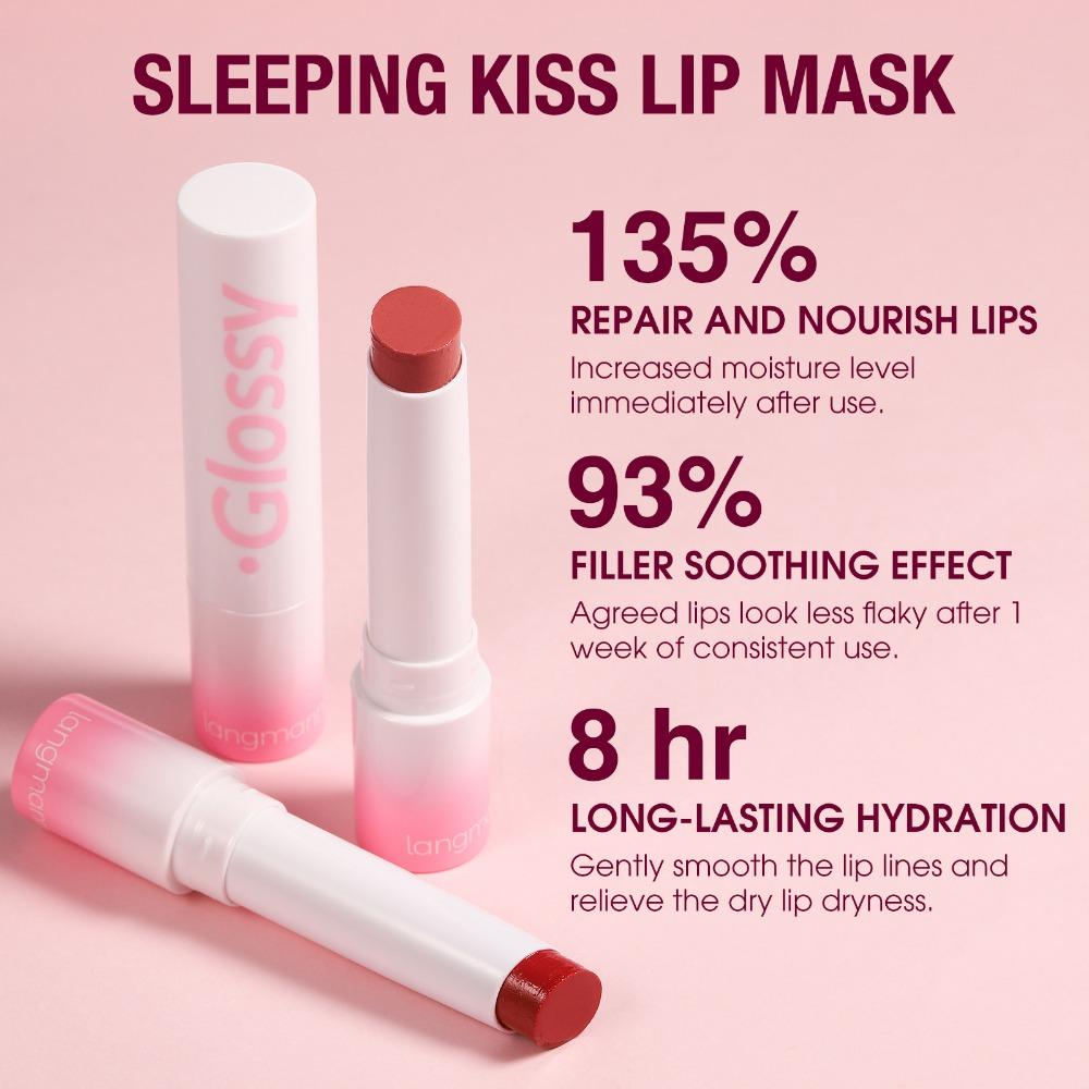 Langmanni 8-цветная увлажняющая помада, увлажняющая, питательная, пухлая, глазурь для губ, желейная помада, супер питательная помада