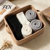 Thickened Velvet Slipper Socks 6 Pairs Plush for Men, Winter Solid Color Fuzzy Socks, Warm Thermal Sleeping Cold Feet Slippers Soft Breathable