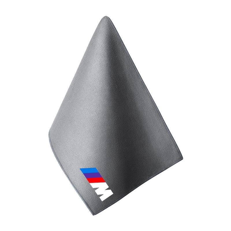 Microfiber Towel Car Cleaning Care Accessories For BMW M Emblem M1 E46 E36 E34 F10 E90 F30 E60 F30 E53 E30 E87 F32 E91 QBJ7