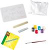 SES Creative - Kit Moulage Plâtre Papillons - 6 Couleurs de Peinture + Pinceau + Paillettes - Activité Créative Enfants 5+