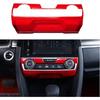 XITER 1 шт. ABS инженерный пластик салон автомобиля центральный пульт управления кондиционером рамка панель крышка отделка автомобильные аксессуары для Honda 10th Civic
