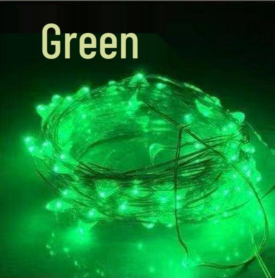 Светодиодные гирлянды из медной проволоки с батарейным блоком для подарочной коробки, выпечки, букета, свежих цветов, торта и рождественских украшений.