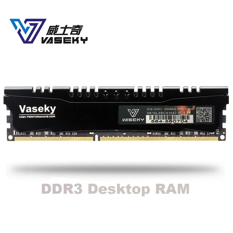 Vaseky 2 ГБ 4 ГБ 8 ГБ PC3 DDR3 12800 10600 1600 МГц 1333 МГц настольная памятьA