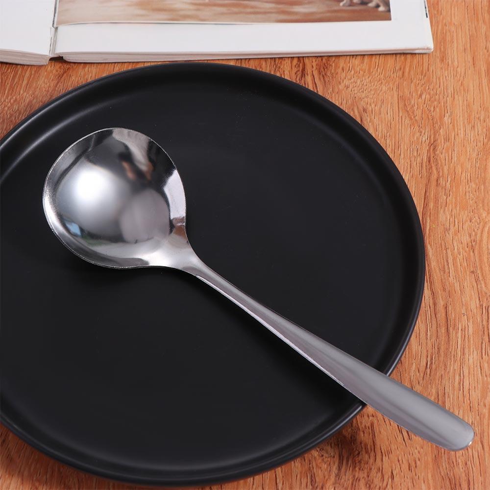 Premium Stainless Steel Spoons Durable Serving Spoons Tableware Soup Spoon Restaurant