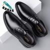 Leather Shoes Men's 2025 Low-top British Style Men's Round Head Big Head Tooling Shoes Platform Shoes