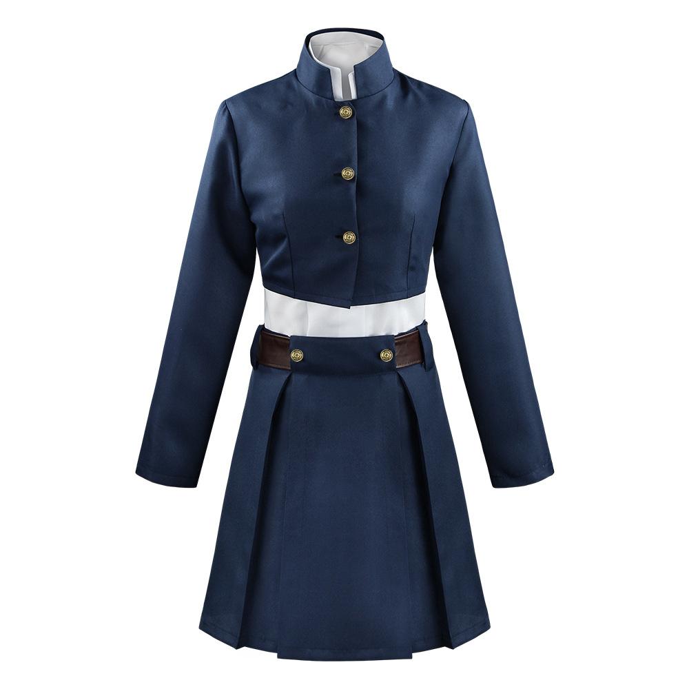 Костюм для косплея аниме «Jujutsu Kaisen Kugisaki Nobara», униформа, пояс, сумка, полный комплект, верхняя юбка, пальто, женский костюм