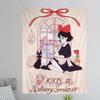 KKikis DDelivery SService Anime Tapestry Hippie Flower Wall Carpets Dorm Decor Cheap Hippie Wall Hanging