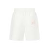 Li Ning Sport Простые однотонные шорты с принтом, свободные, повседневные, женские шорты, молочно-белые AKSV832-2