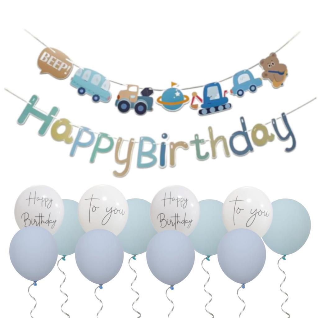 Украшение на день рождения Автомобиль Гирлянда для автомобиля Набор украшений на день рождения Украшение Воздушный шар на день рождения Подарок на день рождения Воздушный шар на день рождения С днем рождения