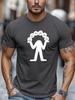 Unisexs Short Sleeve Cotton T Shirt Stickunisex Holding Different Expression Faces Graphic Print Round Neck Loose Daily Outdoor Wear