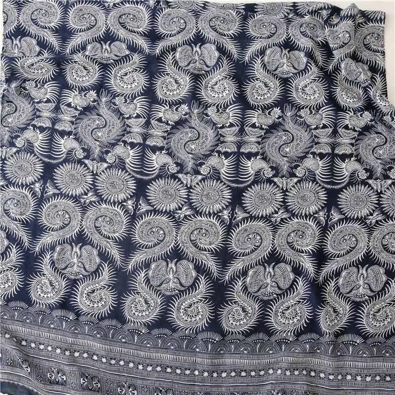 New Women'S Soft Navy Blue Bohemian Tassel Scarf, Fashionable Scarf, Headscarf, Travel, Vacation, Beach Wrap, Shawl