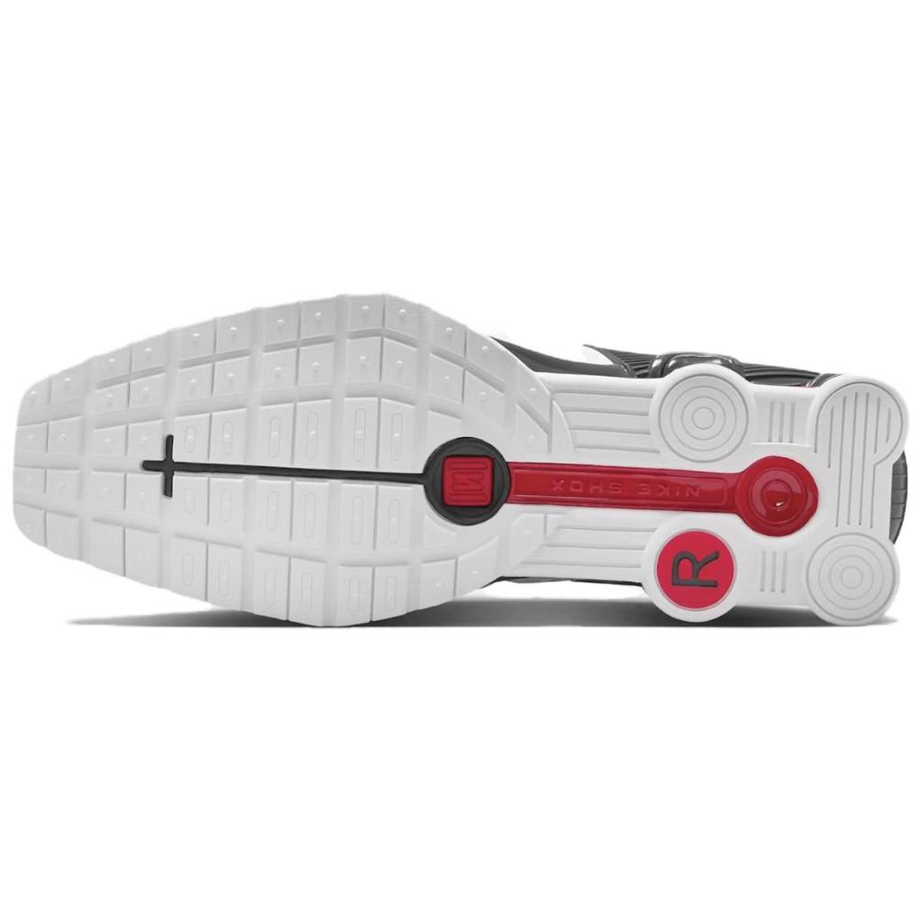 Martine Rose X Nike  Shox Mule MR4 Metallic Platinum Varsity Red Women Sneakers Grey White Dark-Charcoal IM5420-100