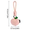 Women Girls PU Leather Creative Cartoon DIY Keychain Fashion Pendant Bag Decorations Simulated Fruit Decorative Gift Accessories