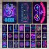 Neon Game Sign Metal Sign Vintage Tin Sign Metal Vintage Bar Vintage Wall Decoration Bar Club Hole Metal Poster