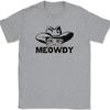 Meowdy Cat T-Shirt Funny Humor Cowboy Cowgirl Howdy Kitten Feline Tee