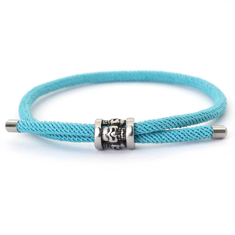 Простая мода из нержавеющей стали, регулируемая ручная веревка, ювелирные изделия серебряного цвета для мужчин и женщин, ювелирные изделия для рук, подарок, вечерние украшения