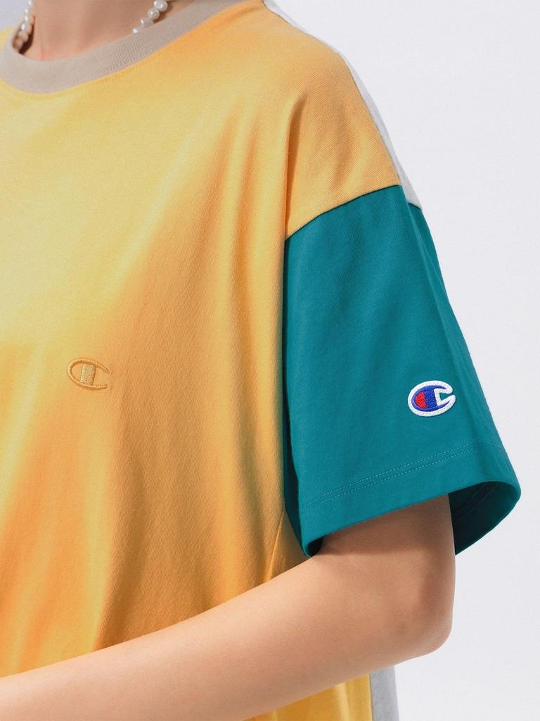 Beams Boy Dress [Special Order] Champion Short Sleeve A-Line Dress, Women's, Yellow, Size S