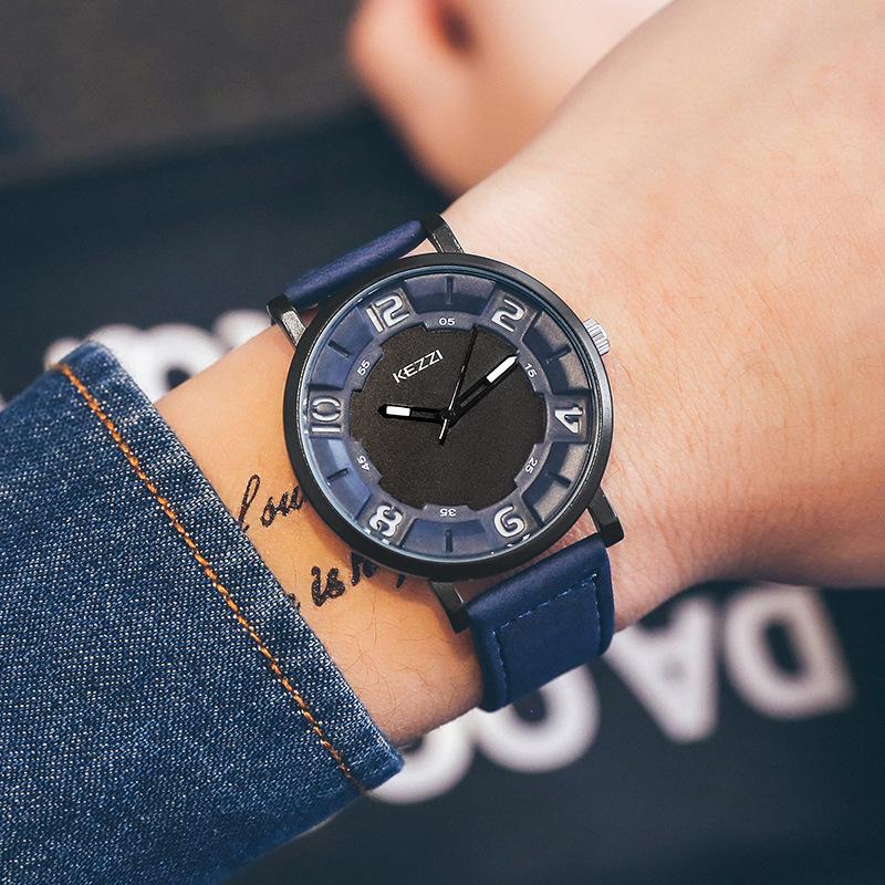 Часы Личность, Простые мужские часы, Повседневные деловые мужские часы, Модный студенческий ремень, Водонепроницаемые часы