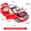 1:32 масштаба Benz C260L, литая под давлением модель автомобиля из сплава, игрушечный автомобиль с откатным механизмом, звуком и светом для детей, взрослых, подарочная коллекция