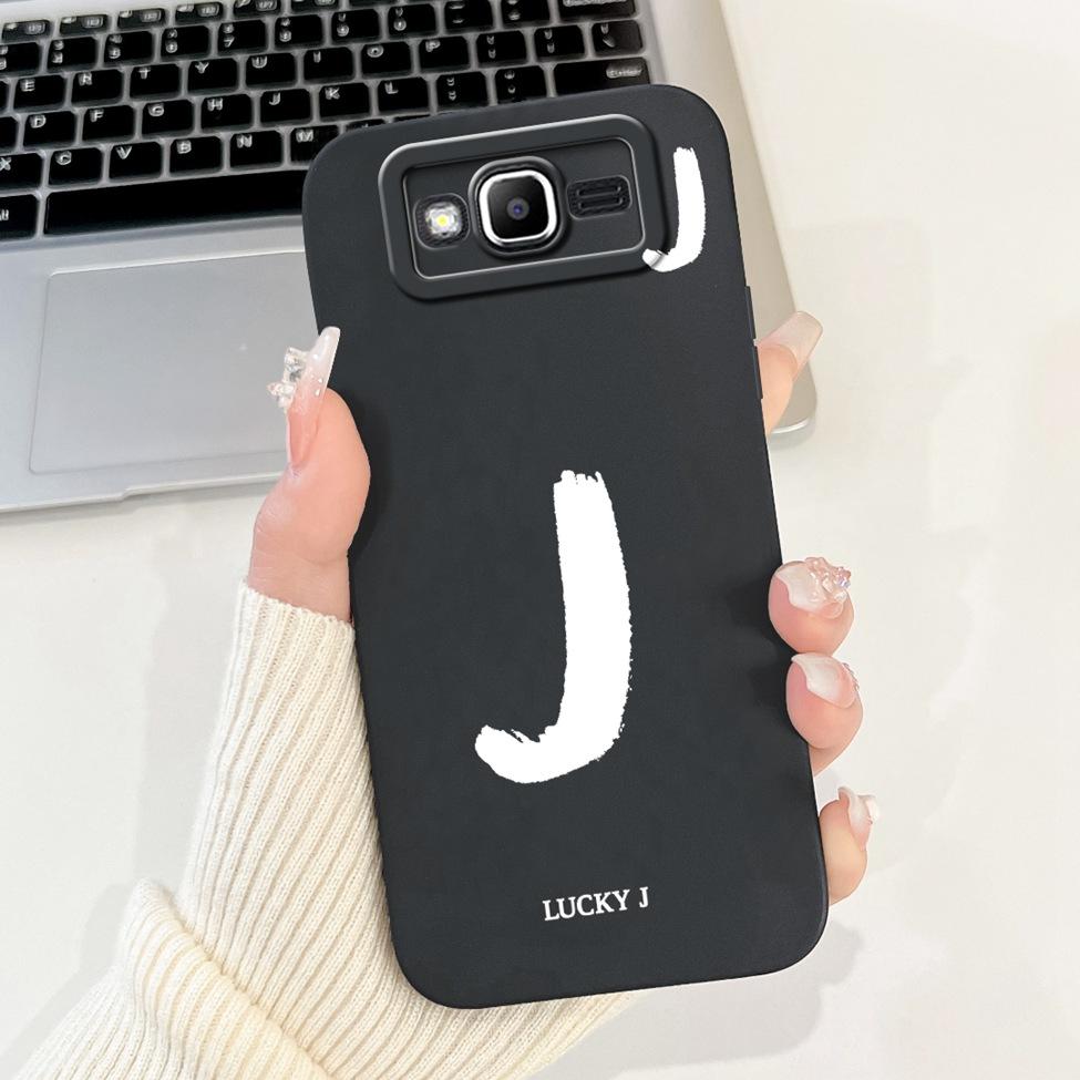 For Samsung J2Prime G532F G532G Cover For Samsung Galaxy J2 Prime Case Simple Fashion Letters A-Z Pattern Design Silicone Bumper