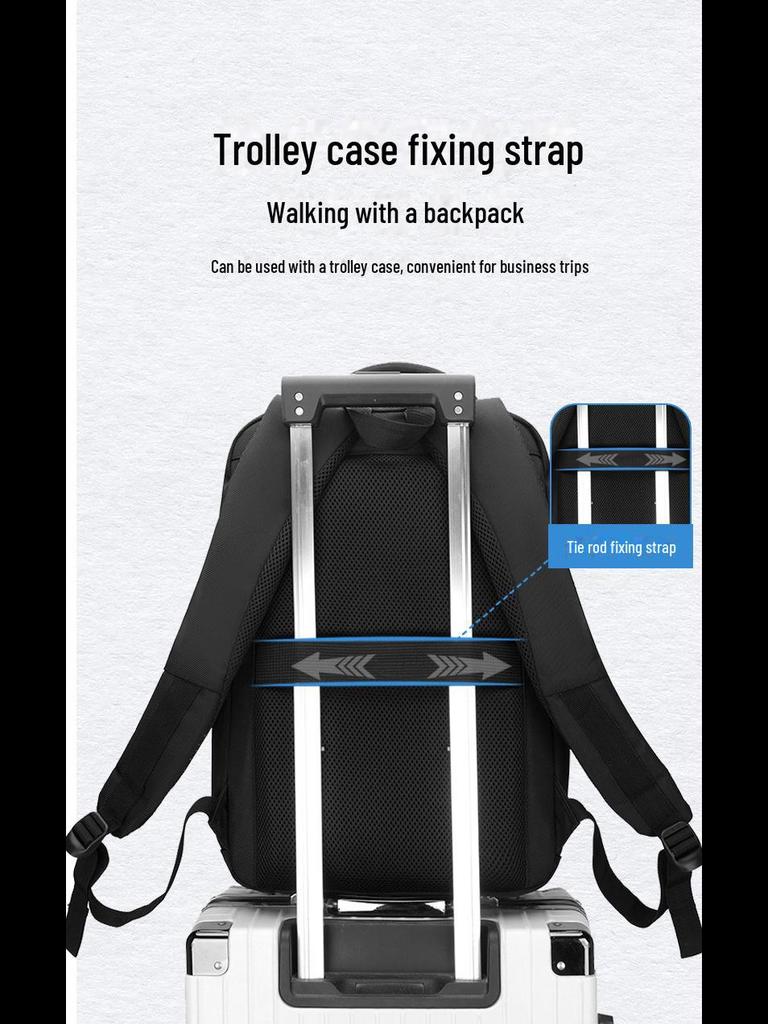 High-End Waterproof Commuter Backpack for Men and Women - Fashionable Travel and Work Bag