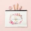 Initial Makeup Bag Personalized Bride Makeup Box Decorative Gift Female Organizer Travel Toilet Wash Wallet