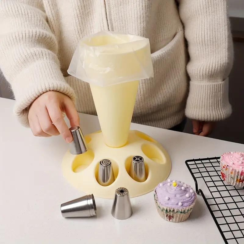 New Piping Bag Nozzle Storage Rack Piping Bag Nozzles Placement Rack For Pastry Baking Cake Decorating Tool Kitchen Accessories