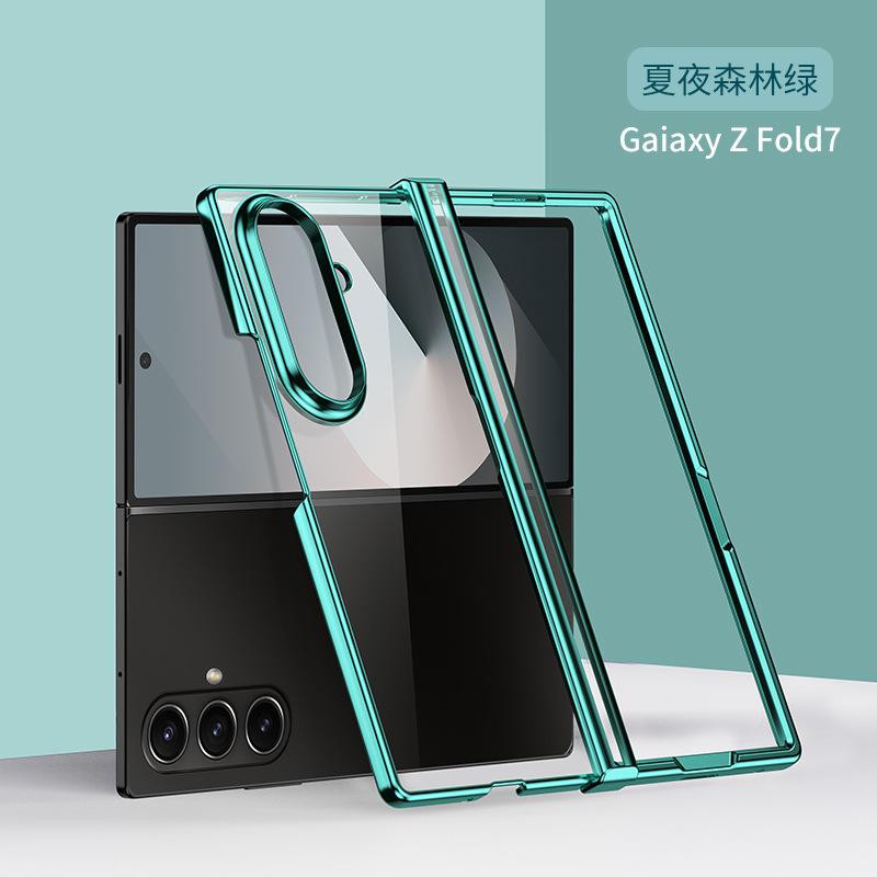 Для Samsung Galaxy ZFold 7 Ультратонкий Чехол для Телефона ZFold 6 Складной Экран Прозрачный Гальванизированный Шарнир Все Включено Защита от Падений