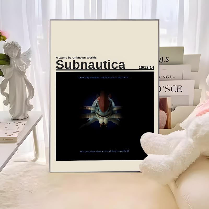 S-Subnauticas Игра Классические Винтажные Постеры Винтажный Декор Комнаты Домашний Бар Кафе Декор Скандинавский Домашний Декор