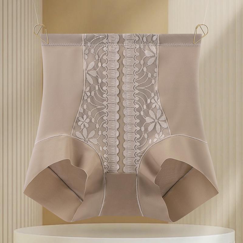 1/2pcs High Waisted and Abdominal Underwear Thin and Powerful Buttock Lifting Seamless Women's Anti Glare Base Underwear