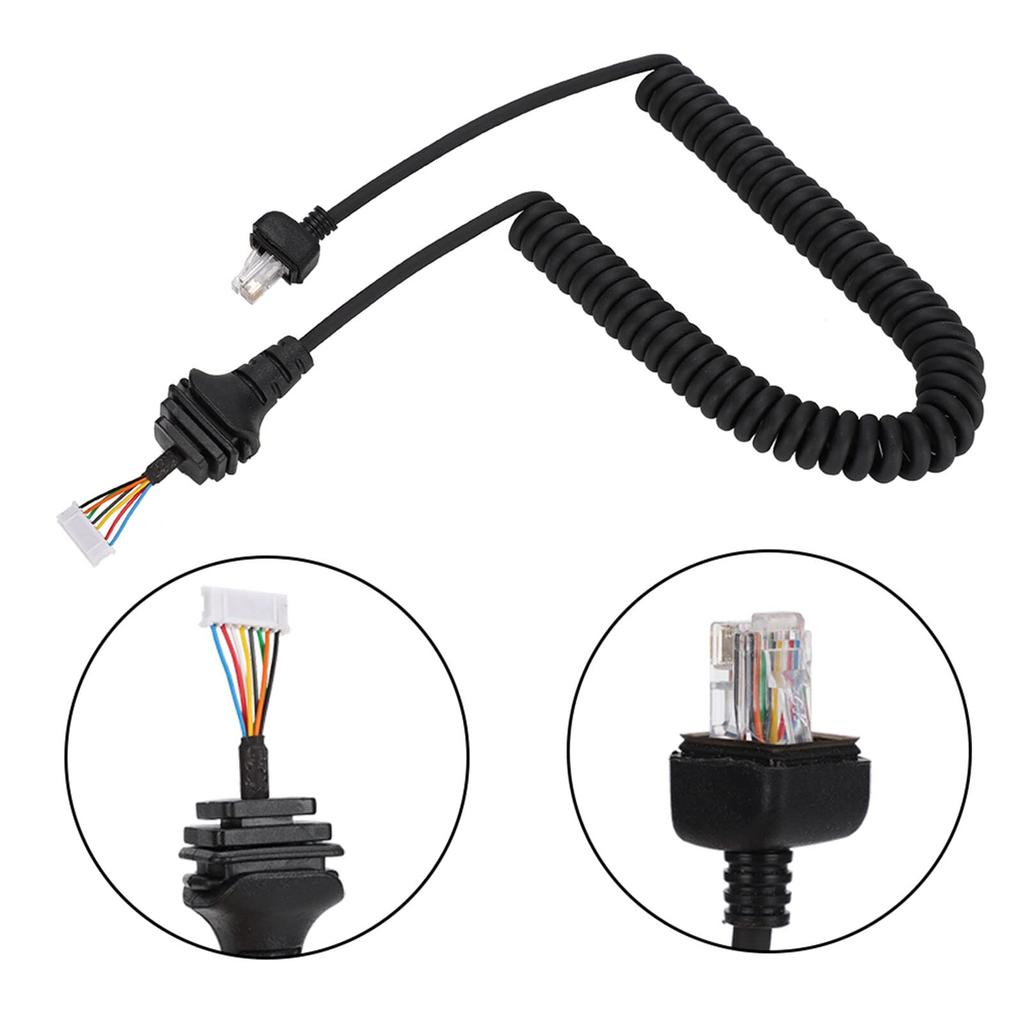 Replacement DIY Handheld Microphone Extension Cable for ICOM Radio Microphone 8-Pin HM-152 Walkie-Talkie