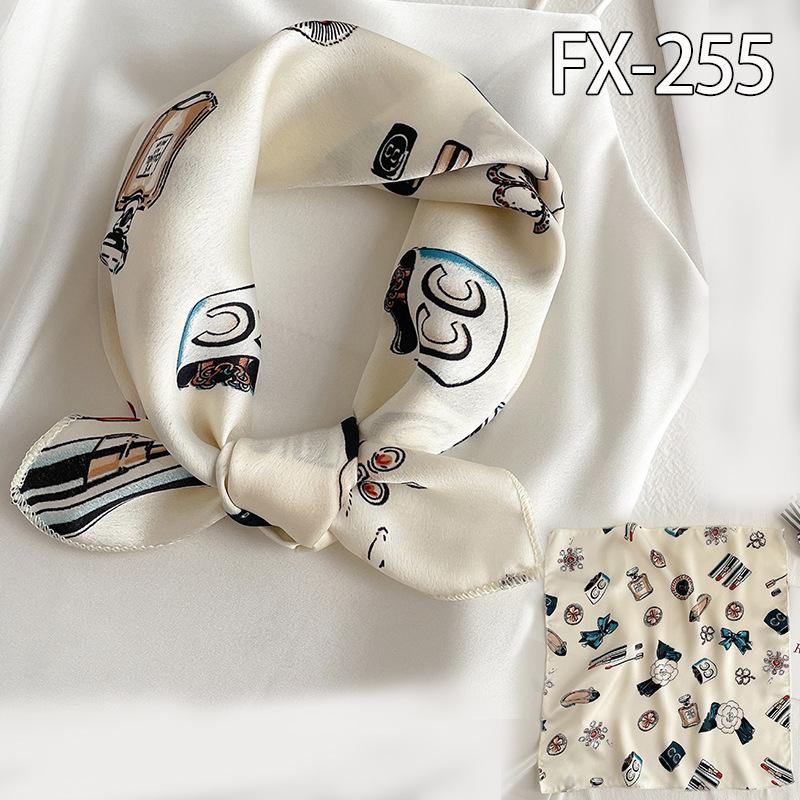 50 * 50cm Spring And Autumn Silk Scarves Versatile Decoration Professional Small Square Scarves Neck Protection Binding Bag