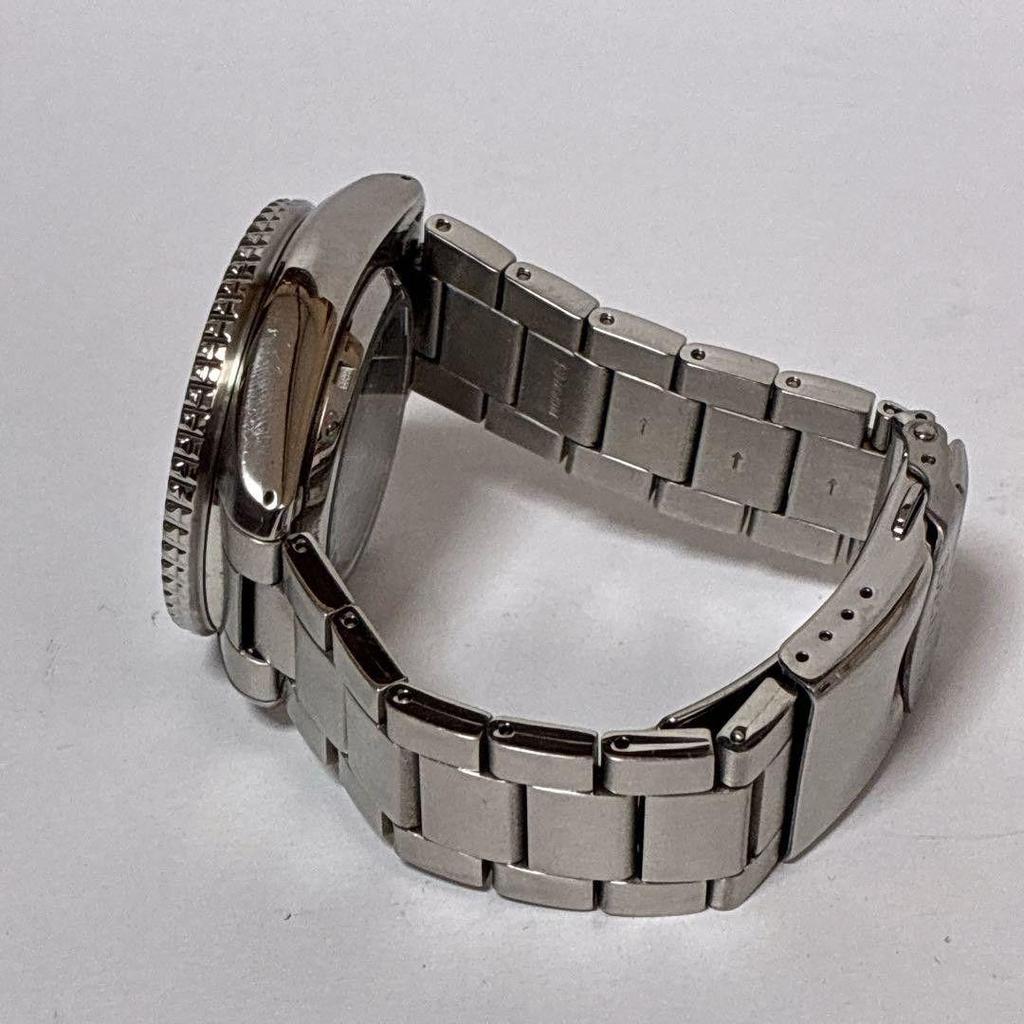 Used SEIKO Seiko 5 Watch Sports Black Gold Automatic Box #1055