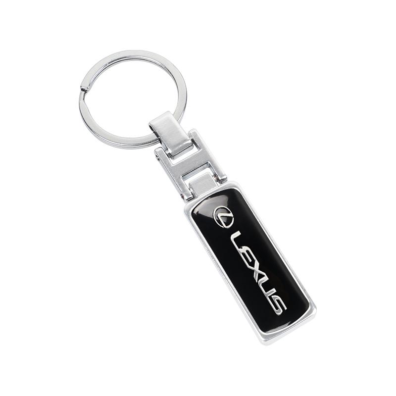 1Pcs Zinc Alloy Car Emblem Key Ring Keychain Decor Accessories Valve Cap For Lexus ES RX NX LS UX LM LX GX LC RZ GS IS300 RX350 JX1