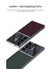 Кожаный чехол для телефона Samsung S24 - Универсальный для S24, S24+ и S24 Ultra, Гальванизированный Однотонный Защитный Чехол