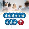 10 Pieces Thumbs Up Down Paddles True False Signs Multipurpose Blue Red Auction for