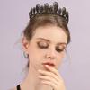 Baroque Birthday Crown Hair Accessory High End Travel Photography Crown Headwear Halloween Bun Hair Band Accessory