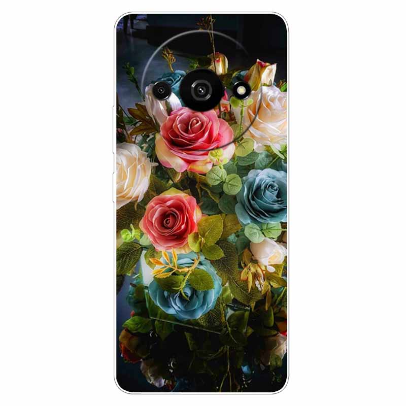 Clear Silicone Cover For Xiaomi Poco C61 Case Owl Lion TPU Printed Cover for Xiaomi Poco C61 C 61 Cases Luxury PocoC61 Phone Bag